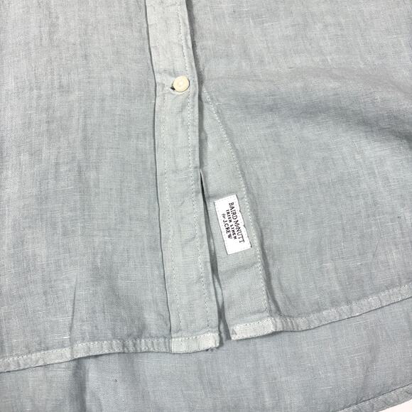 J. Crew Baird McNutt Blue Dip-Dye Relaxed Fit Linen Shirt Women’s Size 10 NWT - Picture 2 of 6